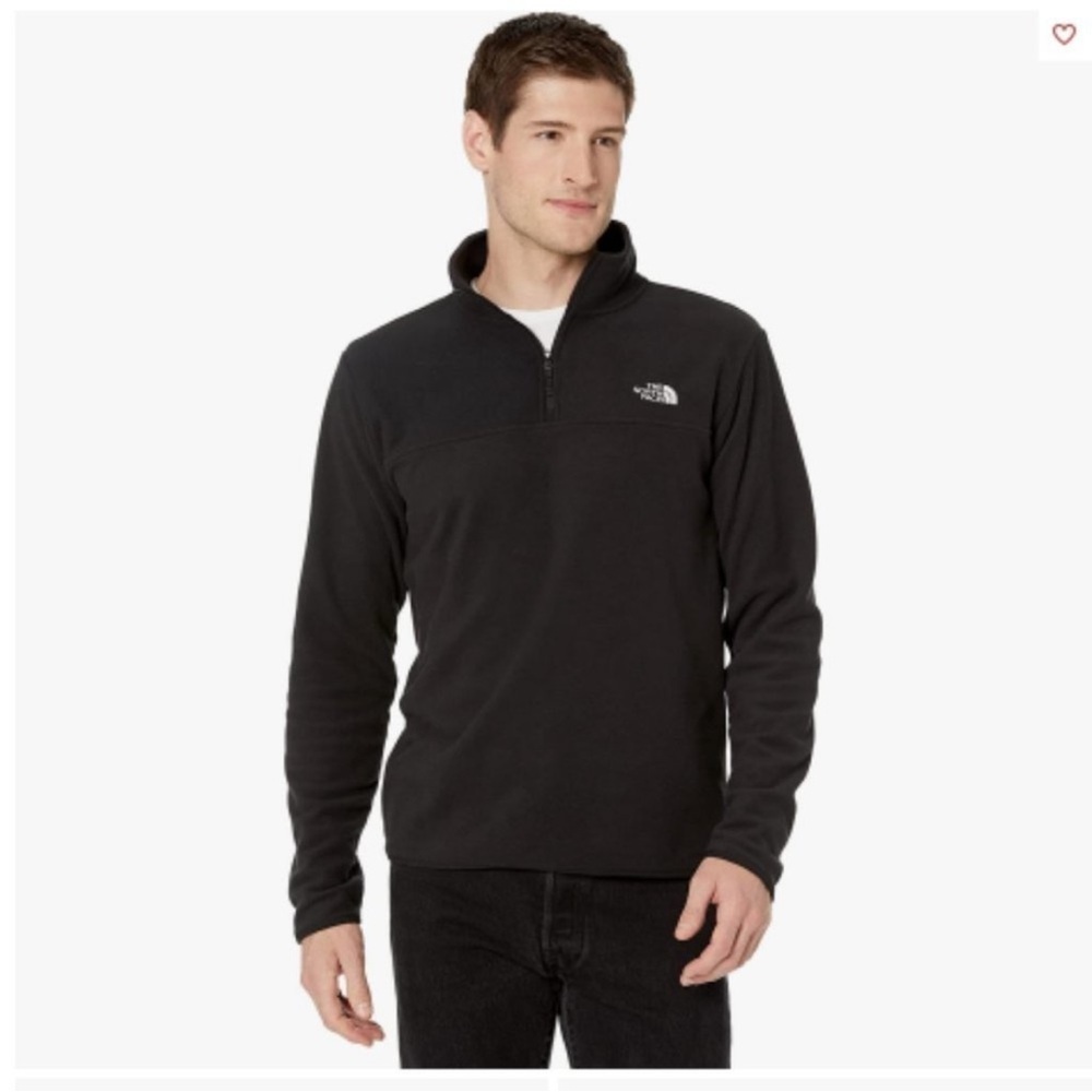 The North Face Black‎ Mens Quarter Zip Pullover Sweater Size XL